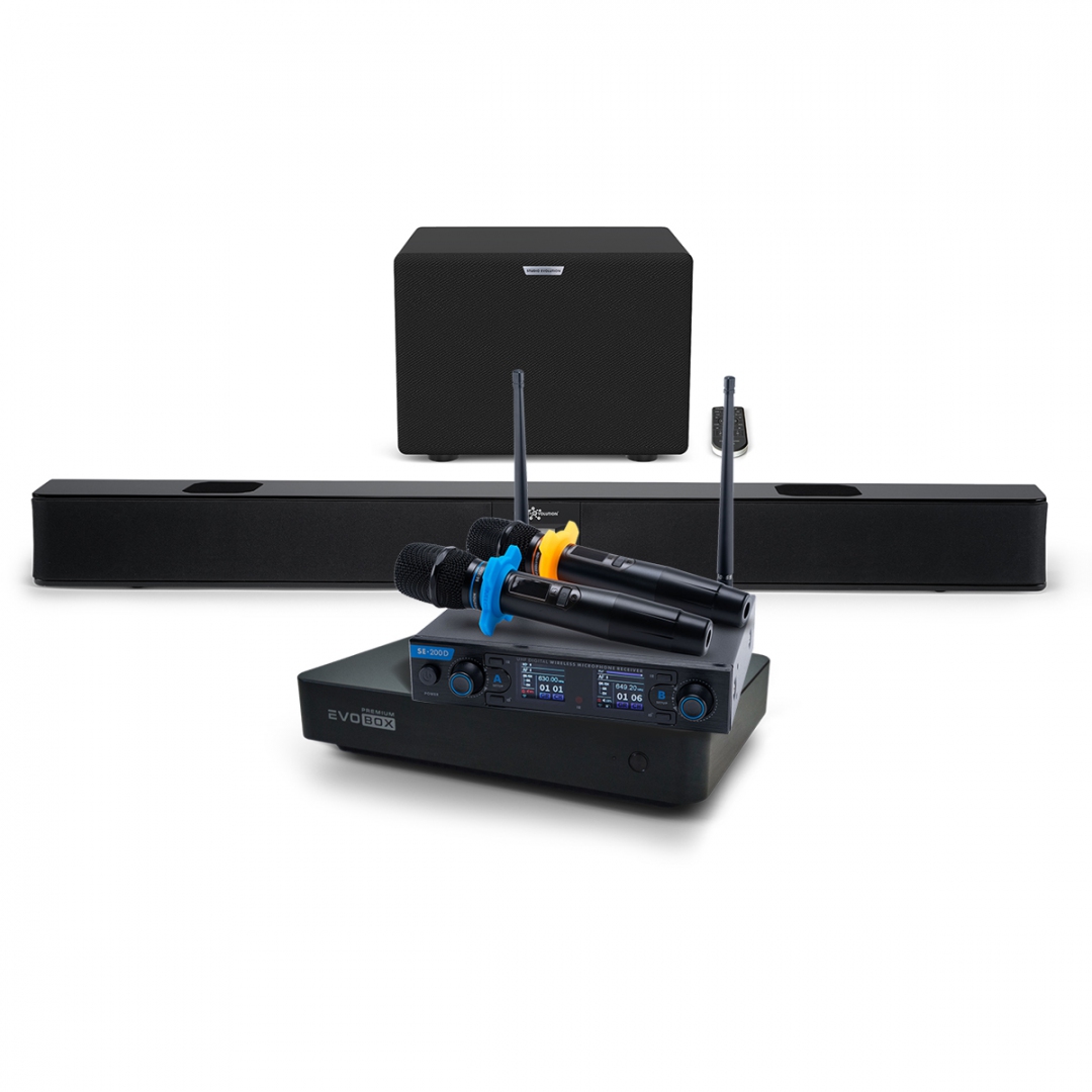 Hi-End караоке-система EVOBOX Premium + EvoSoundBar (саундбар с караоке) в Михайлове