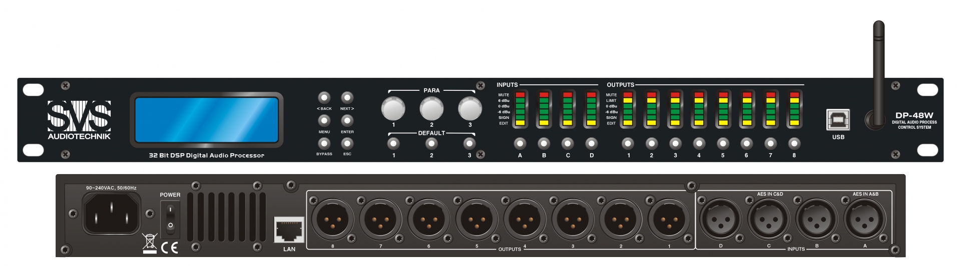 SVS Audiotechnik DP-48W Цифровой процессор: 4 входа 8 выходов в Михайлове
