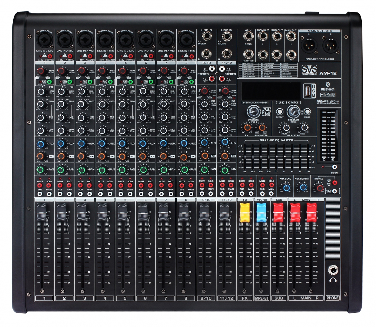 SVS Audiotechnik mixers AM-12 Микшерный пульт аналоговый, 12-канальный в Михайлове