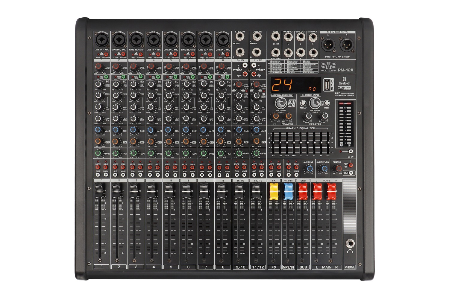SVS Audiotechnik mixers PM-12A Активный аналоговый микшерный пульт, 12-канальный в Михайлове